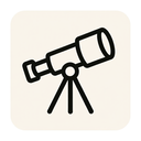 icon_science_telescope_simplified icon preview