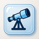 icon_science_telescope_transparent icon preview
