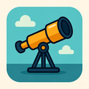 icon_science_telescope_vector icon preview