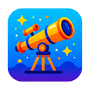 icon_science_telescope_vibrant_colors icon preview
