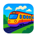 icon_science_train_vibrant_colors icon preview