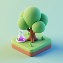 icon_science_tree_3d_isometric icon preview