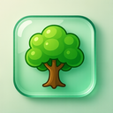 icon_science_tree_glassy icon preview