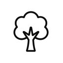 icon_science_tree_minimal_outline icon preview