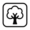 icon_science_tree_monochrome icon preview