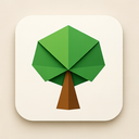 icon_science_tree_origami icon preview