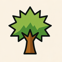 icon_science_tree_sharp_edges icon preview