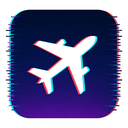 icon_software_airplane_digital_glitch icon preview