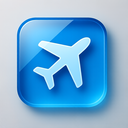 icon_software_airplane_glassy icon preview