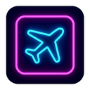 icon_software_airplane_neon icon preview