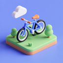 icon_software_bicycle_3d_isometric icon preview