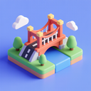 icon_software_bridge_3d_isometric icon preview