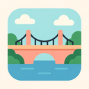 icon_software_bridge_flat_pastel icon preview