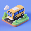 icon_software_bus_3d_isometric icon preview