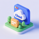 icon_software_cloud_3d_isometric icon preview