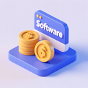 icon_software_coin_3d_isometric icon preview