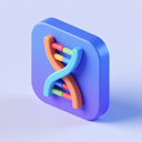 icon_software_dna_strand_3d_isometric icon preview