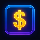 icon_software_dollar_sign_glow_effect icon preview