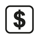 icon_software_dollar_sign_monochrome icon preview