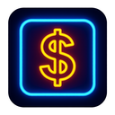 icon_software_dollar_sign_neon icon preview