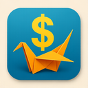 icon_software_dollar_sign_origami icon preview