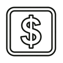 icon_software_dollar_sign_outline icon preview