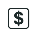 icon_software_dollar_sign_thin icon preview