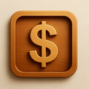 icon_software_dollar_sign_wooden icon preview