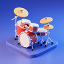 icon_software_drum_3d_isometric icon preview