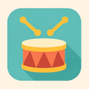 icon_software_drum_flat_pastel icon preview