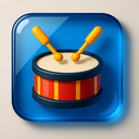 icon_software_drum_glassy icon preview