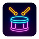 icon_software_drum_neon icon preview