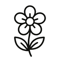 icon_software_flower_line_art icon preview
