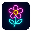 icon_software_flower_neon icon preview