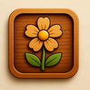 icon_software_flower_wooden icon preview