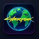 icon_software_globe_cyberpunk icon preview