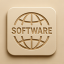icon_software_globe_embossed icon preview