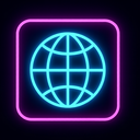 icon_software_globe_neon icon preview