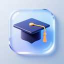 icon_software_graduation_cap_glassy icon preview