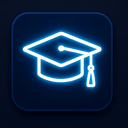 icon_software_graduation_cap_glow_effect icon preview