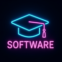 icon_software_graduation_cap_neon icon preview