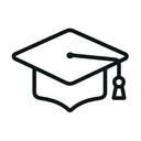 icon_software_graduation_cap_outline icon preview