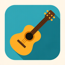 icon_software_guitar_flat_design icon preview