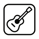 icon_software_guitar_monochrome icon preview