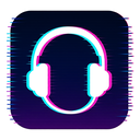 icon_software_headphones_digital_glitch icon preview