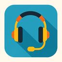 icon_software_headphones_flat_design icon preview