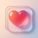 icon_software_heart_glassy icon preview