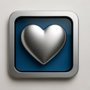 icon_software_heart_metallic icon preview