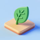 icon_software_leaf_3d_isometric icon preview