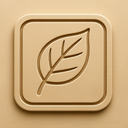 icon_software_leaf_embossed icon preview